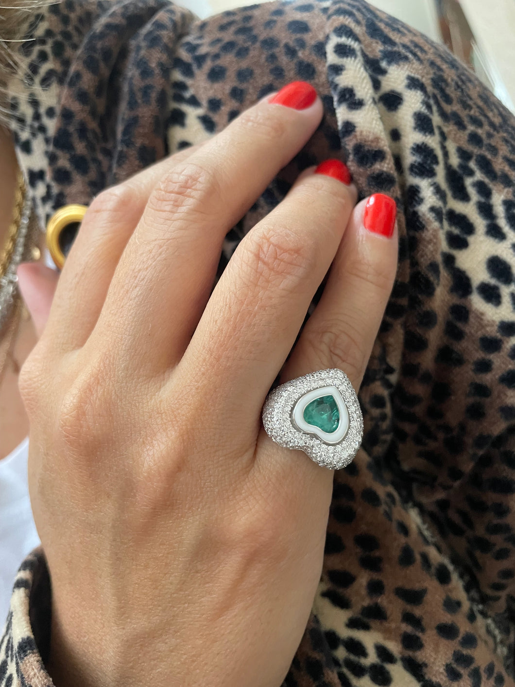 Anel dedinho coração Carla