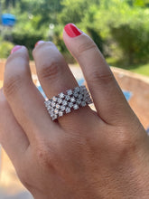 Carregar imagem no visualizador da galeria, Anel malha 5 fileiras maleável
