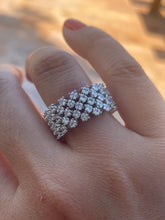 Carregar imagem no visualizador da galeria, Anel malha 5 fileiras maleável
