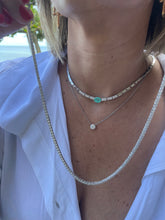 Carregar imagem no visualizador da galeria, Colar riviera 2,5mm 4 garras moissanite
