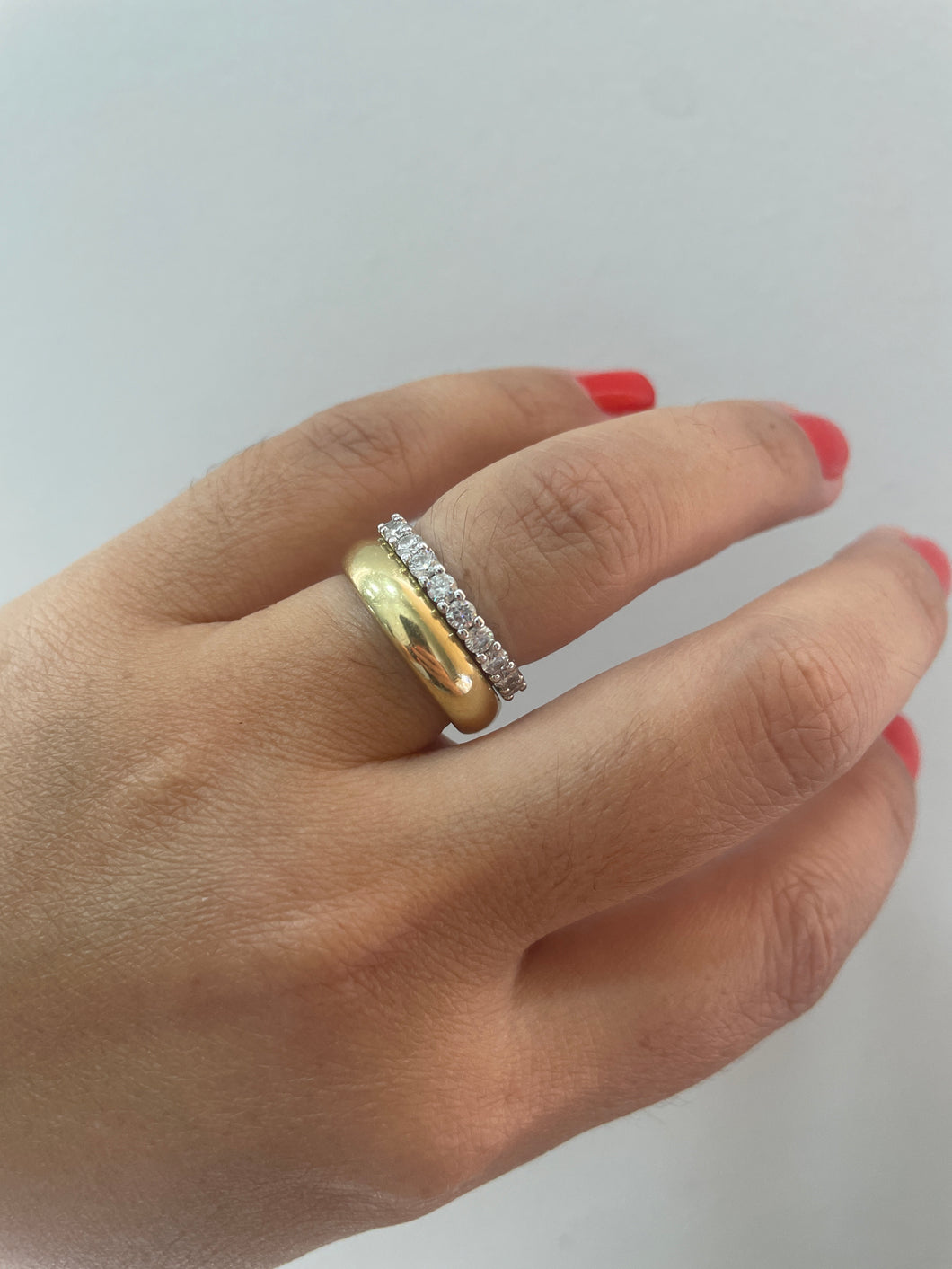 Anel aparador moissanite 3mm