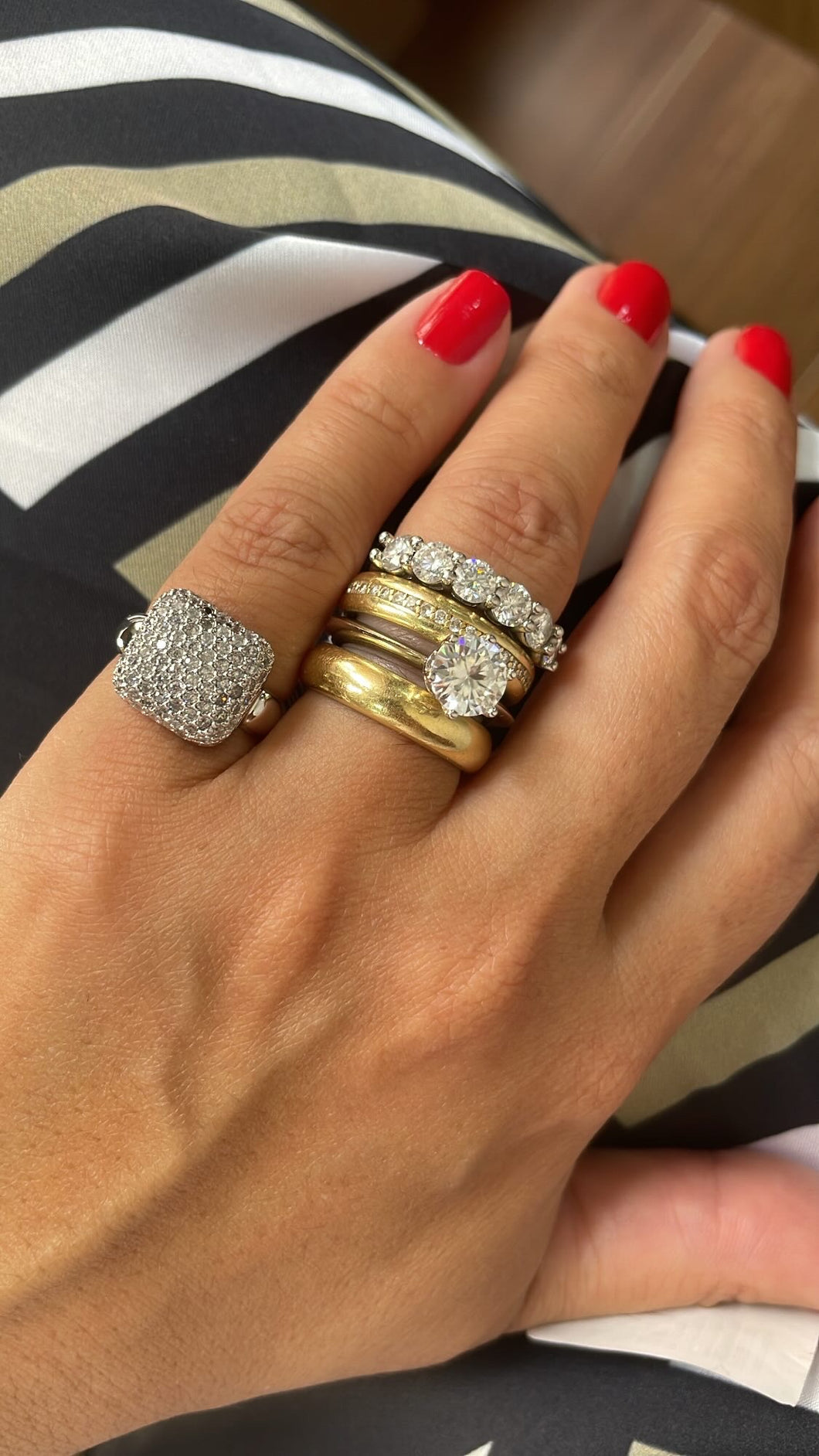 Anel dedinho chuveiro square