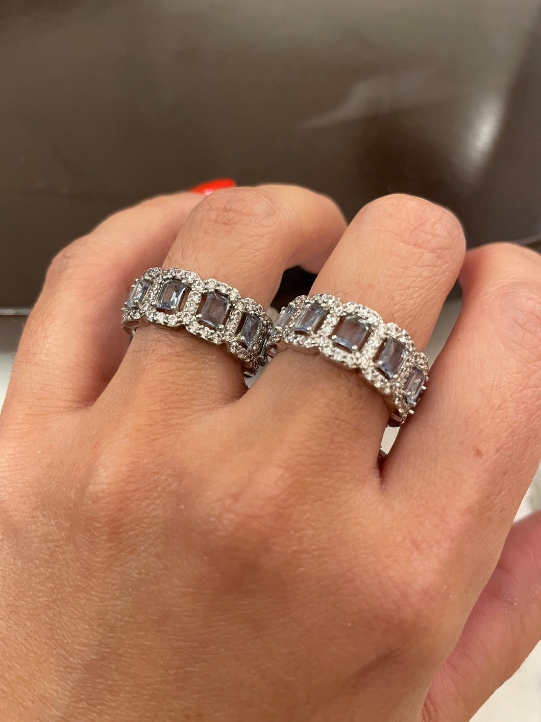 Anel aparador tanzanita