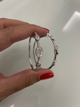 Carregar imagem no visualizador da galeria, Argola oval baguete
