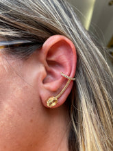 Carregar imagem no visualizador da galeria, Earcuff pedra oval yellow
