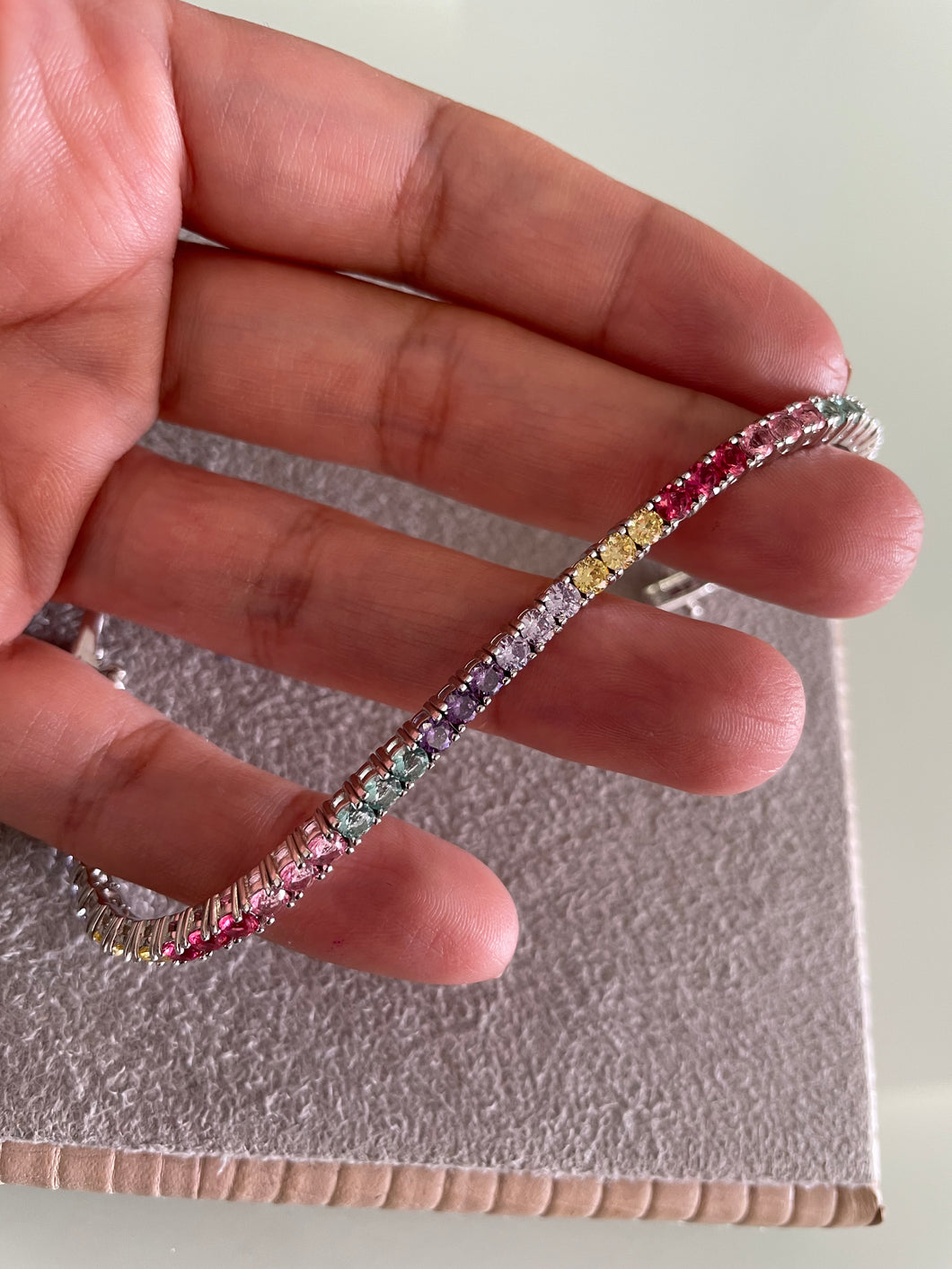Pulseira riviera candy 3mm