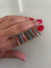 Carregar imagem no visualizador da galeria, Anel meia aliança colorido
