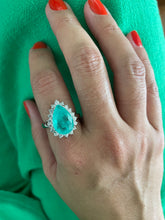 Carregar imagem no visualizador da galeria, Anel gota fusion com zirconias em volta
