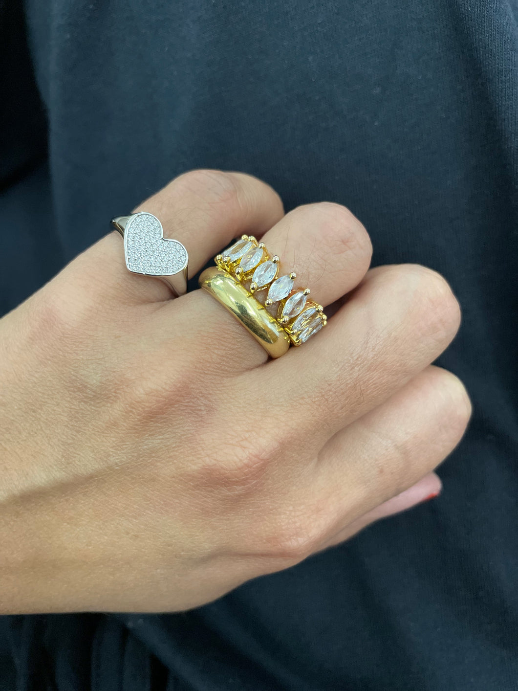 Anel coração dedinho