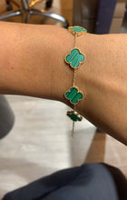 Carregar imagem no visualizador da galeria, Pulseira trevo malquita
