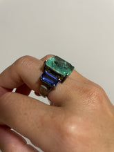 Carregar imagem no visualizador da galeria, Anel trio retangular
