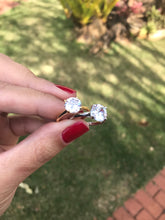 Carregar imagem no visualizador da galeria, Anel zirconias aro liso 0,8mm
