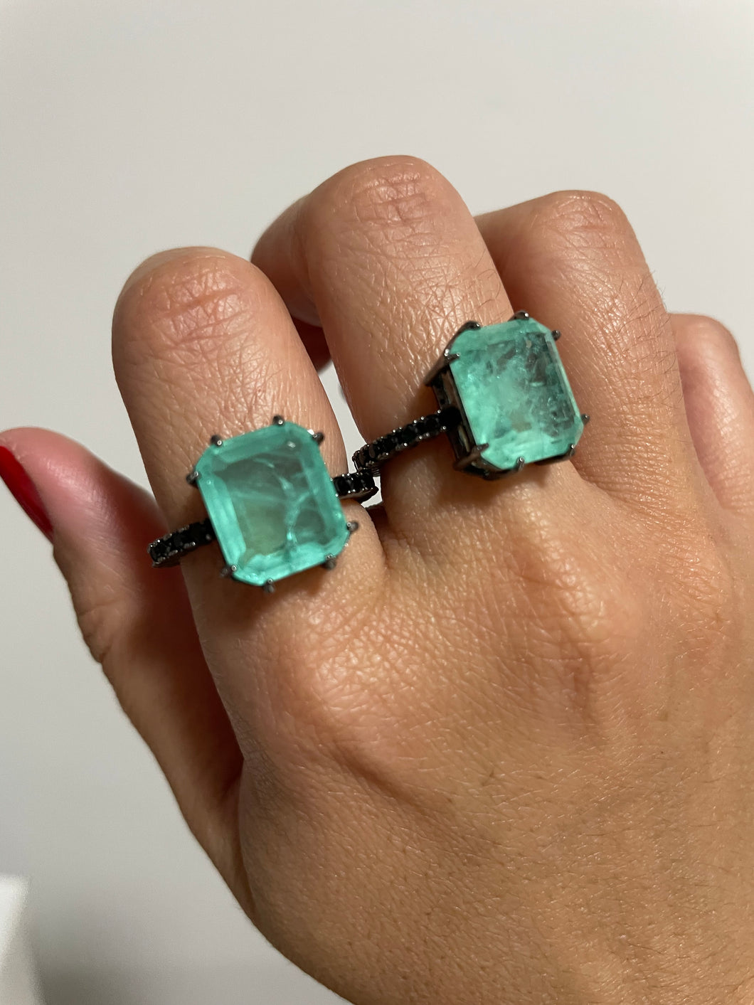 Anel colombiana retangular