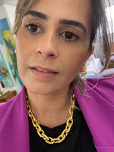 Carregar imagem no visualizador da galeria, Colar elos escovados P
