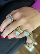 Carregar imagem no visualizador da galeria, Anel meia aliança colorido
