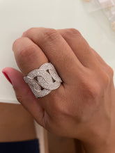 Carregar imagem no visualizador da galeria, Anel elo cravejado Sil
