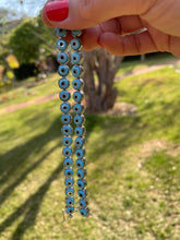 Carregar imagem no visualizador da galeria, Pulseira olho grego turquesa Sol
