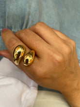 Carregar imagem no visualizador da galeria, Anel duas gotas semijoia St
