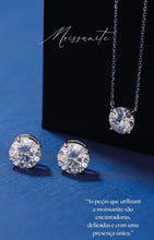 Carregar imagem no visualizador da galeria, Brinco ponto de luz moissanite 10mm
