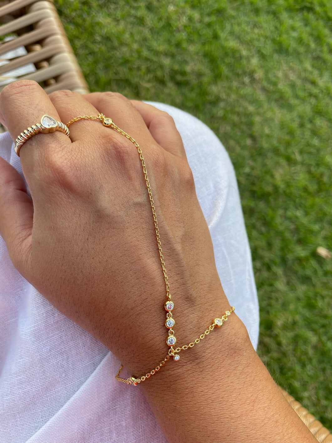 Anel coração aro torcido