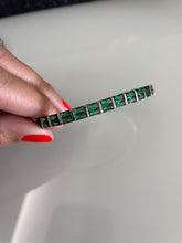 Carregar imagem no visualizador da galeria, Bracelete baguete esmeralda
