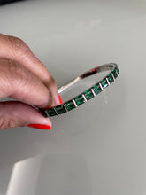 Carregar imagem no visualizador da galeria, Bracelete baguete esmeralda
